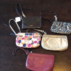 Coach wristlets (bundle)